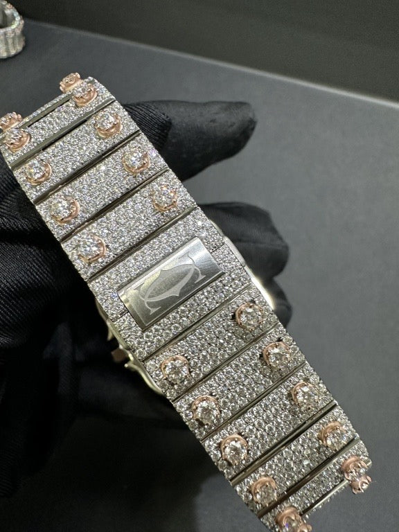 CARTIER MOISSANITE WATCH