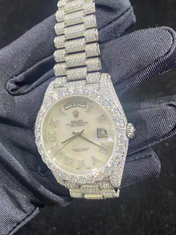 MOISSANITE ROLEX DAY DATE
