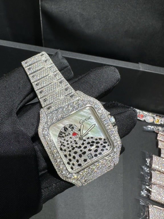 CARTIER MOISSANITE WATCH