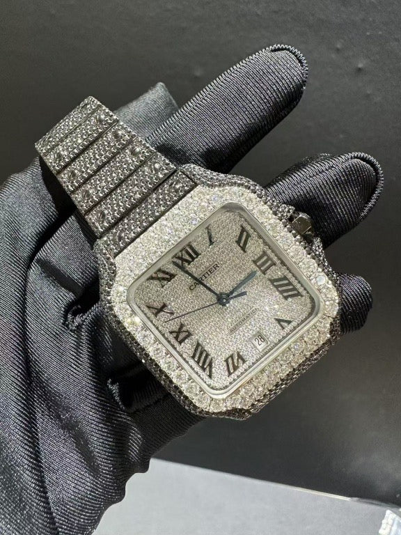 CARTIER MOISSANITE WATCH