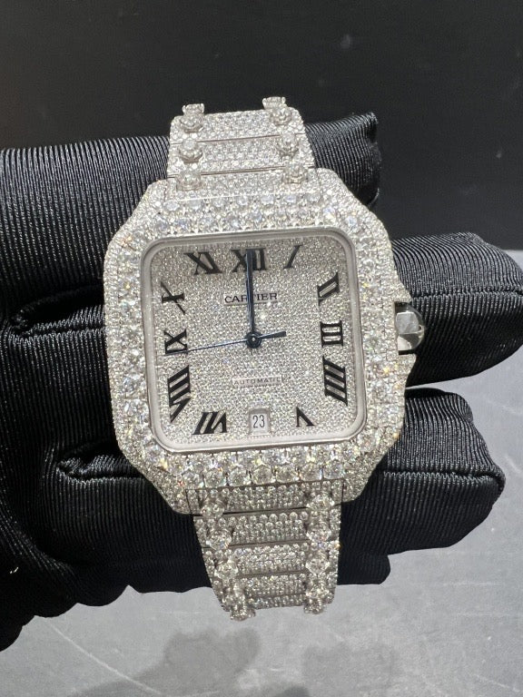 CARTIER MOISSANITE WATCH