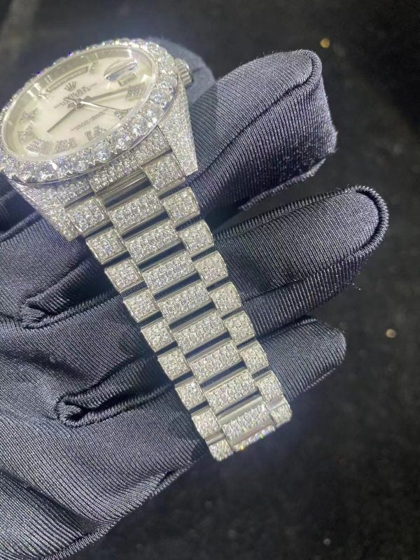 MOISSANITE ROLEX DAY DATE