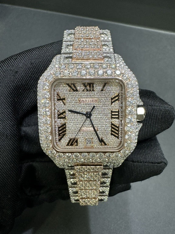 CARTIER MOISSANITE WATCH