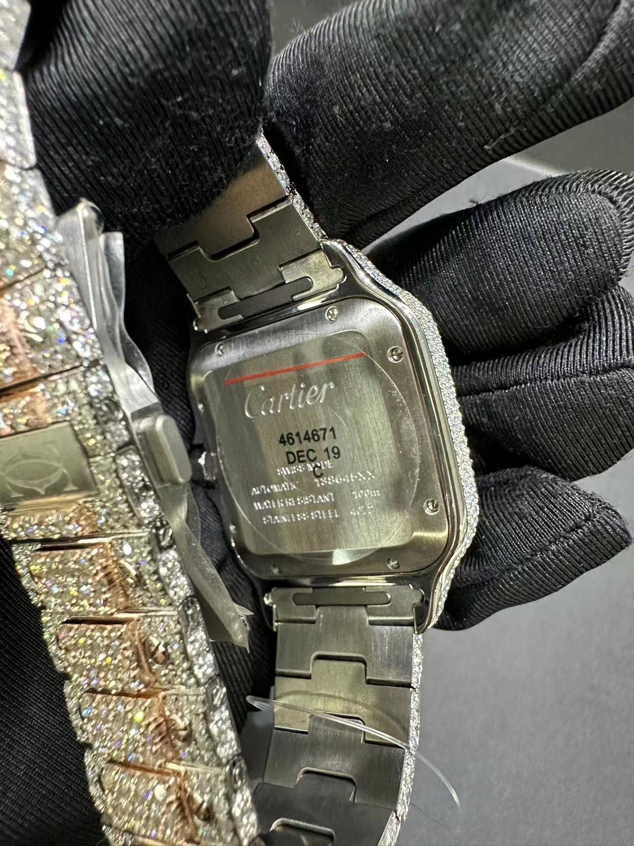 CARTIER MOISSANITE WATCH
