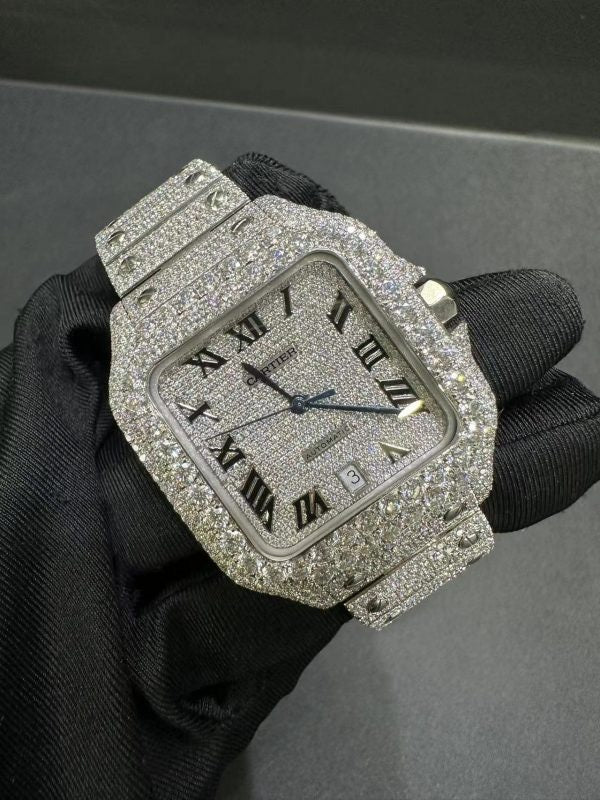 CARTIER MOISSANITE WATCH