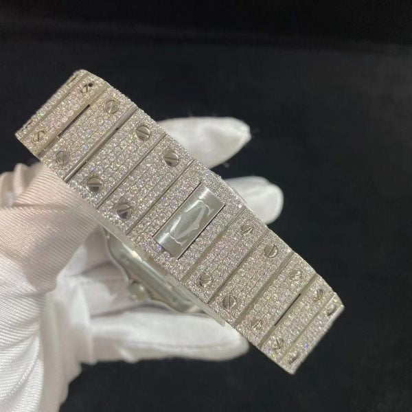 CARTIER SKELETON MOISSANITE WATCH