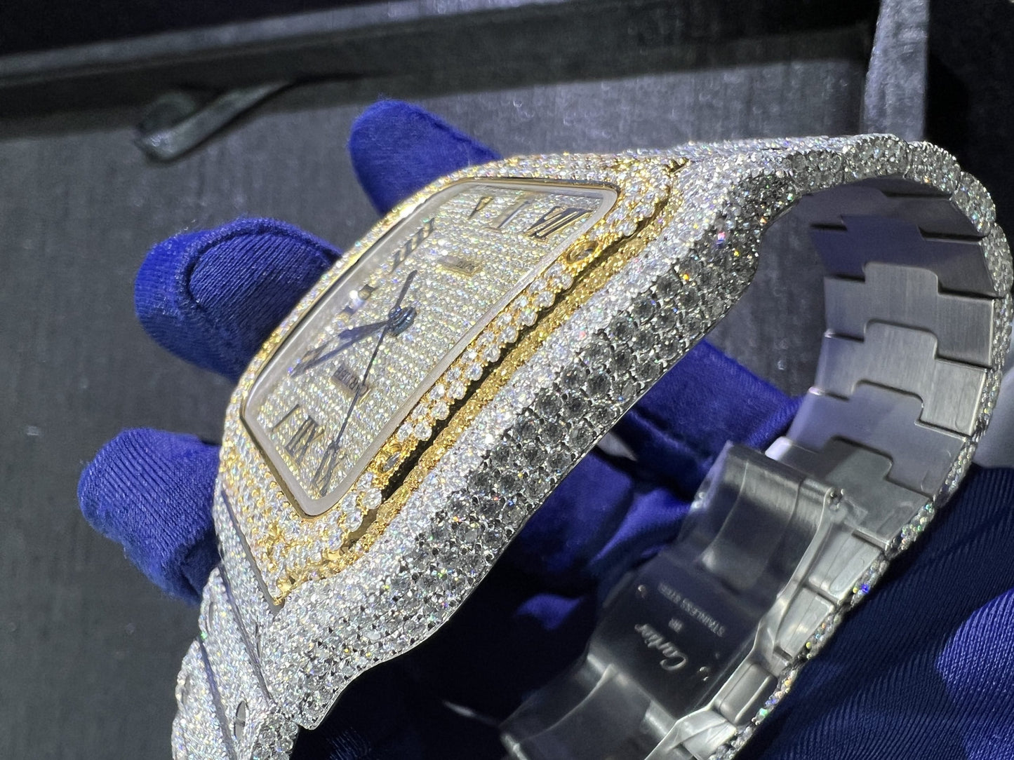 CARTIER MOISSANITE WATCH