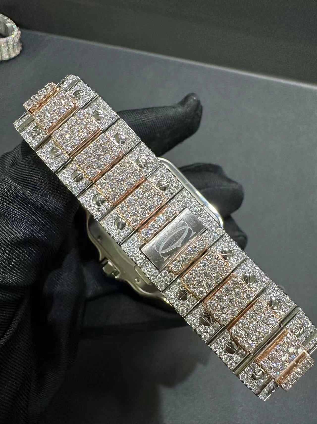 CARTIER MOISSANITE WATCH