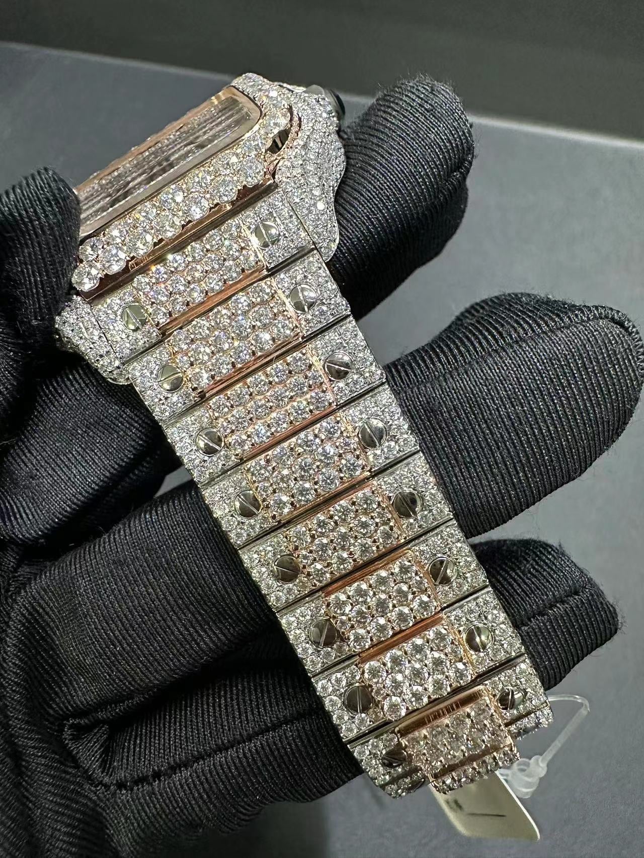 CARTIER MOISSANITE WATCH