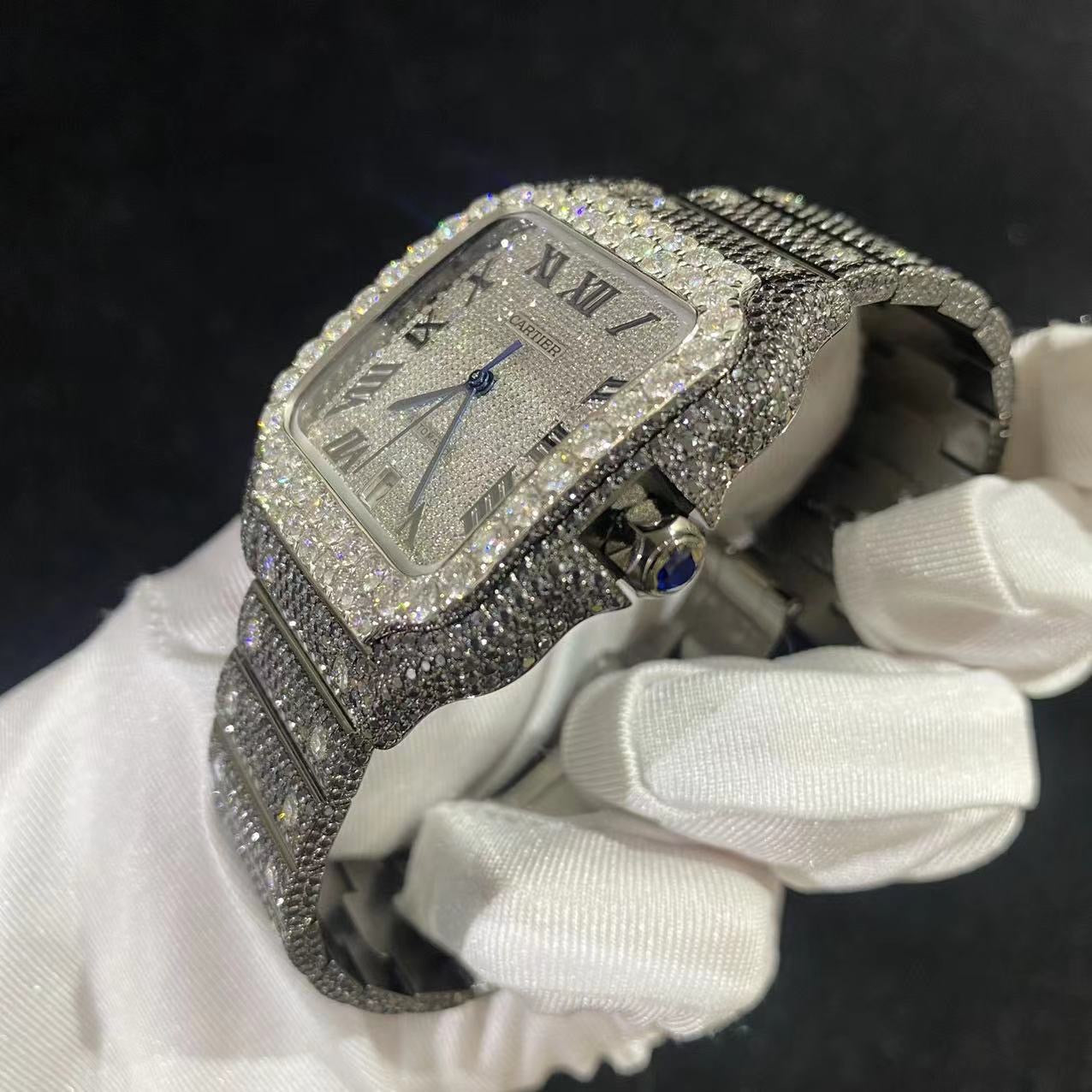 CARTIER MOISSANITE WATCH