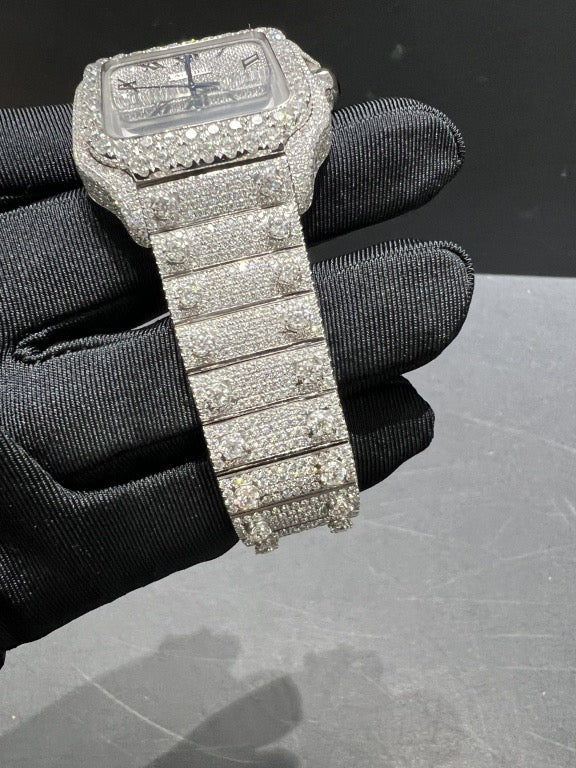 CARTIER MOISSANITE WATCH
