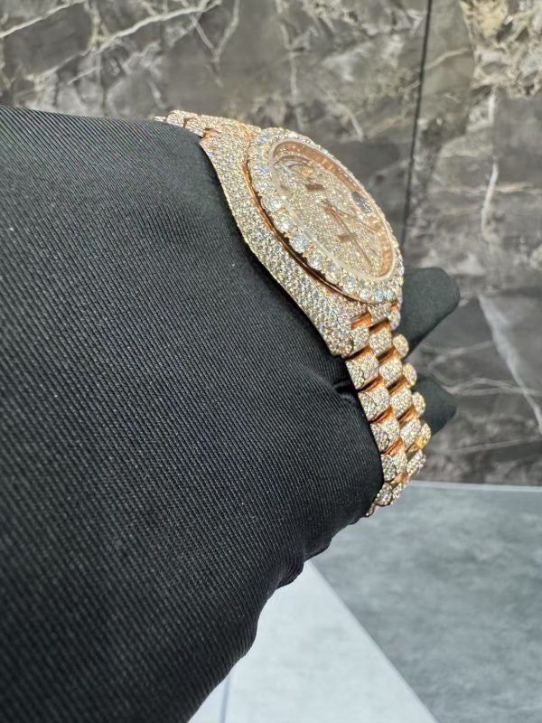MOISSANITE ROLEX DAY DATE