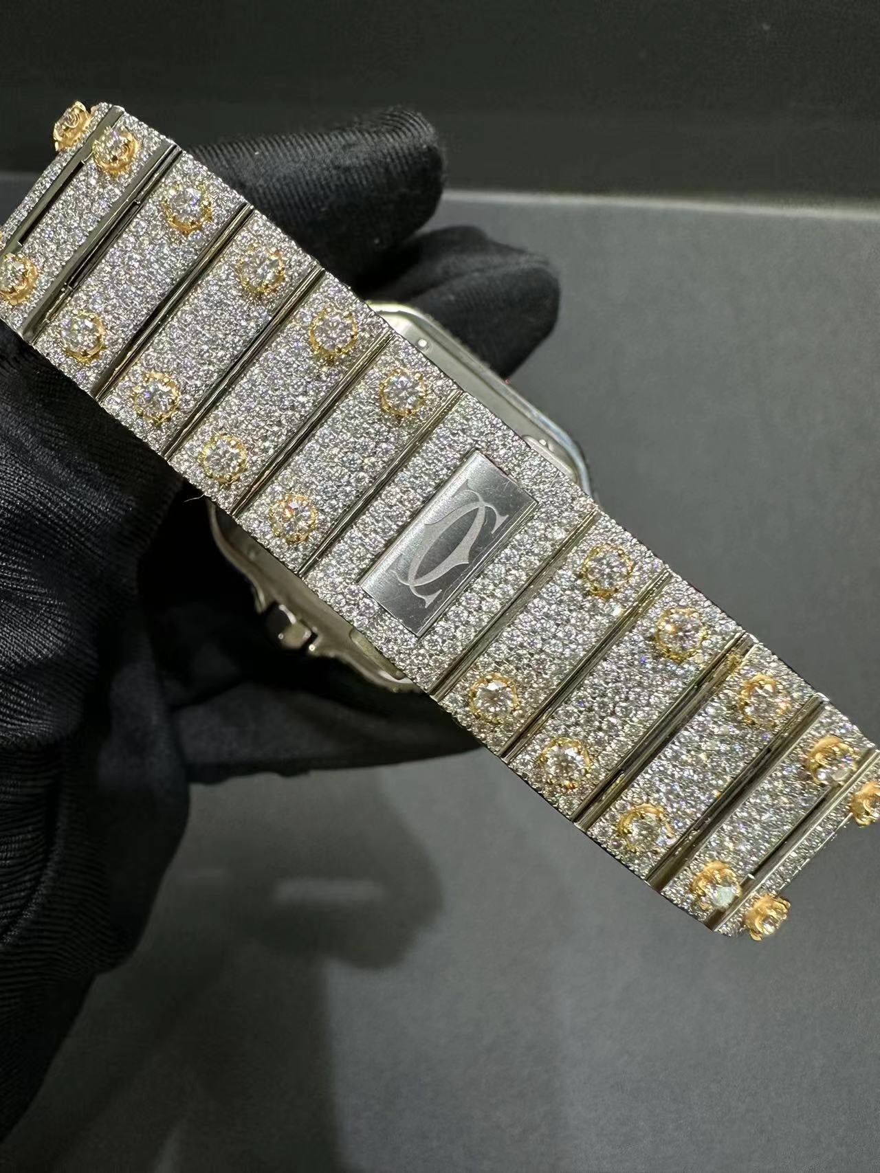 CARTIER MOISSANITE WATCH
