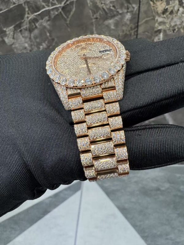 MOISSANITE ROLEX DAY DATE