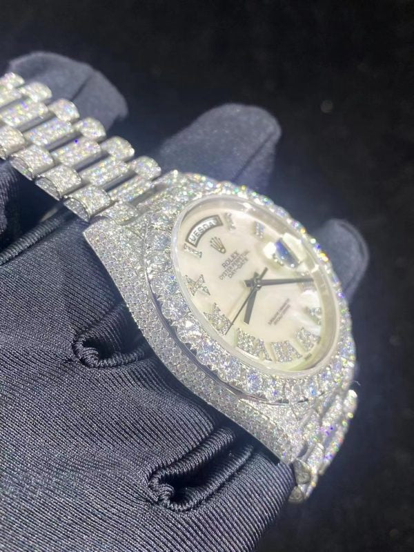 MOISSANITE ROLEX DAY DATE