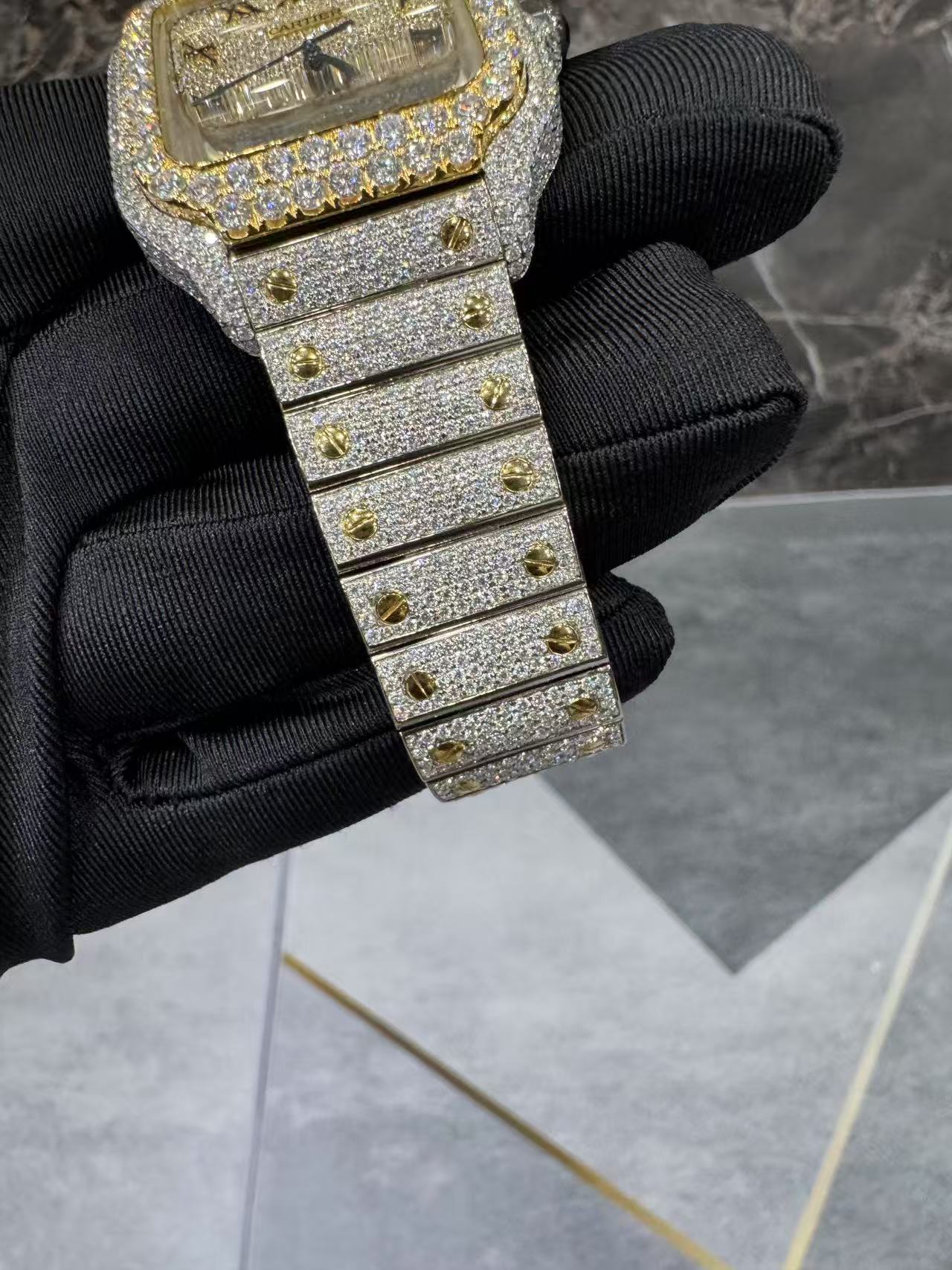 CARTIER MOISSANITE WATCH