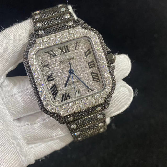 CARTIER MOISSANITE WATCH