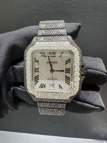 CARTIER MOISSANITE WATCH