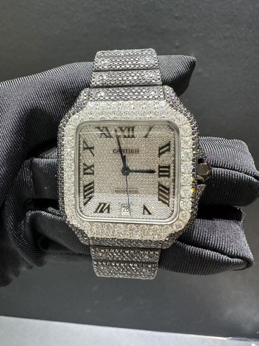 CARTIER MOISSANITE WATCH