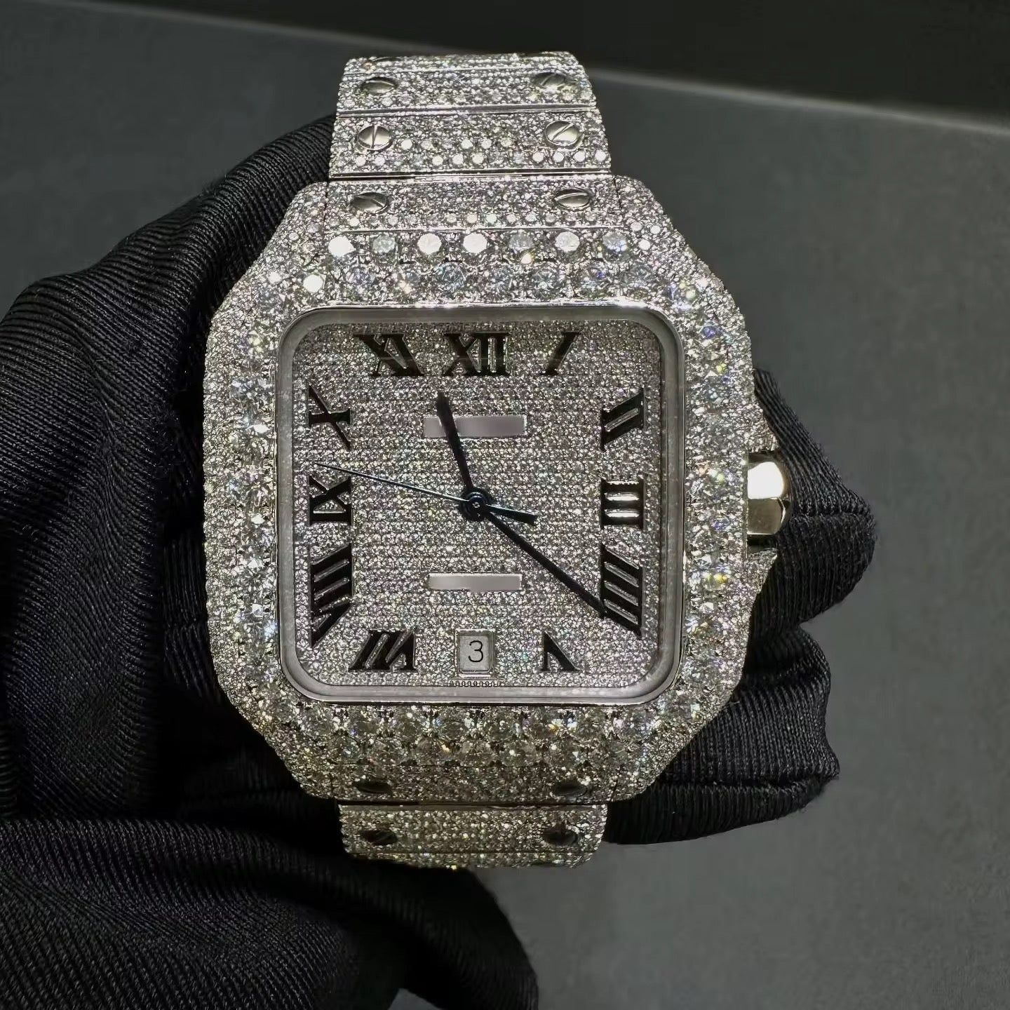 SANT0S MOISSANITE WATCH
