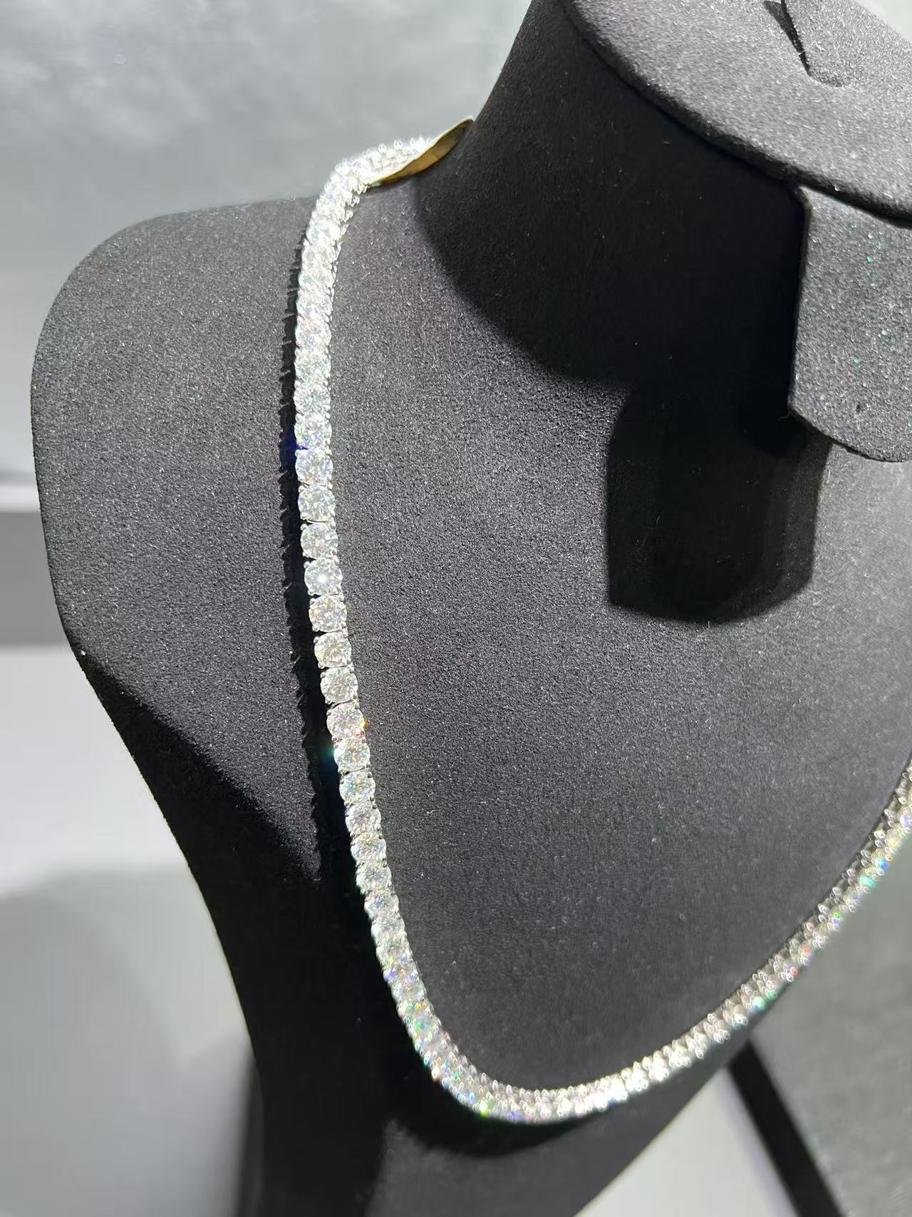 VVS MOISSANITE 925 STERLING SILVER TENNIS CHAIN