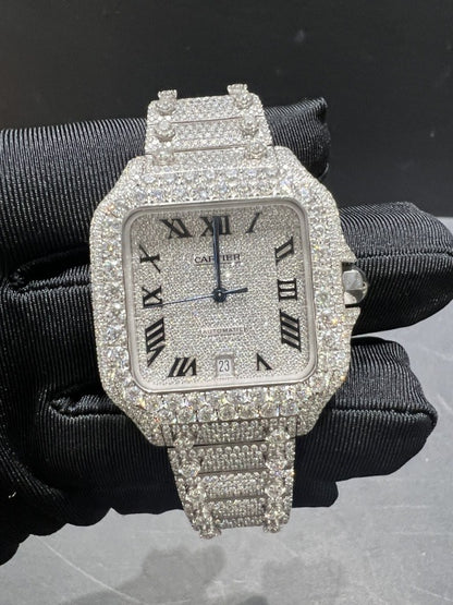 CARTIER MOISSANITE WATCH