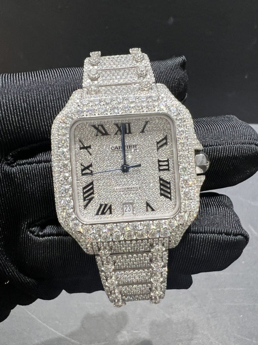 CARTIER MOISSANITE WATCH