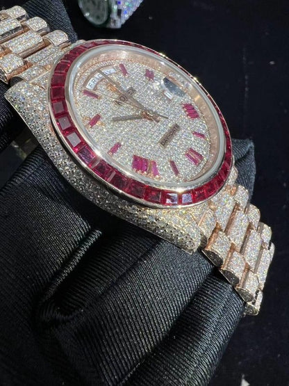 MOISSANITE ROLEX DAY DATE