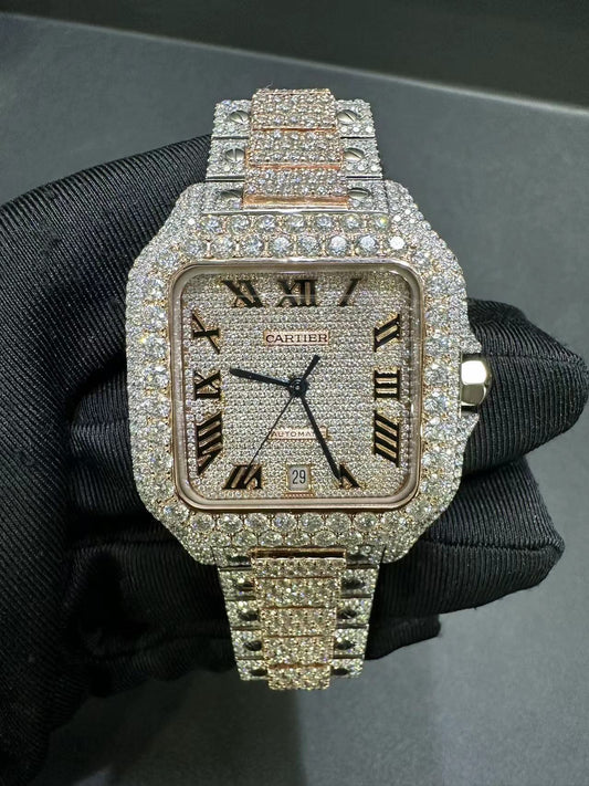 CARTIER MOISSANITE WATCH