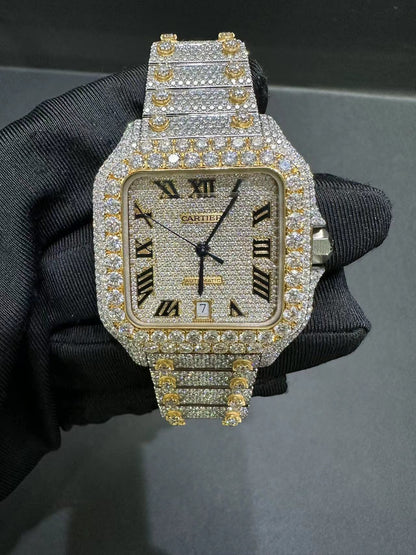 CARTIER MOISSANITE WATCH