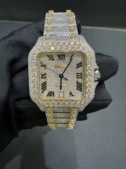 CARTIER MOISSANITE WATCH