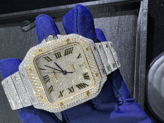 CARTIER MOISSANITE WATCH