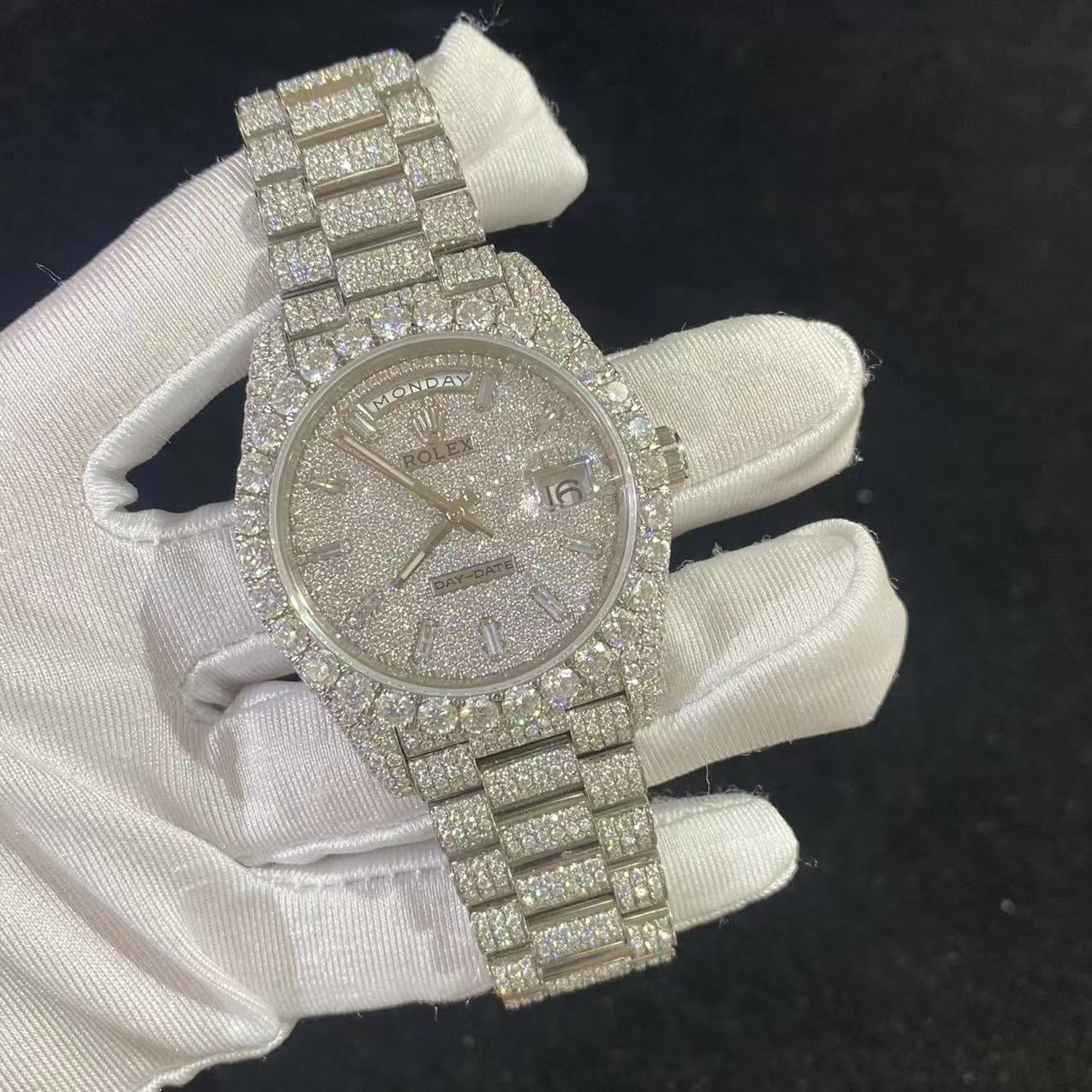 MOISSANITE ROLEX DAY DATE