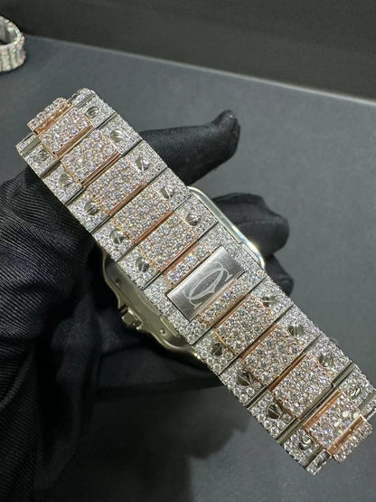 CARTIER MOISSANITE WATCH
