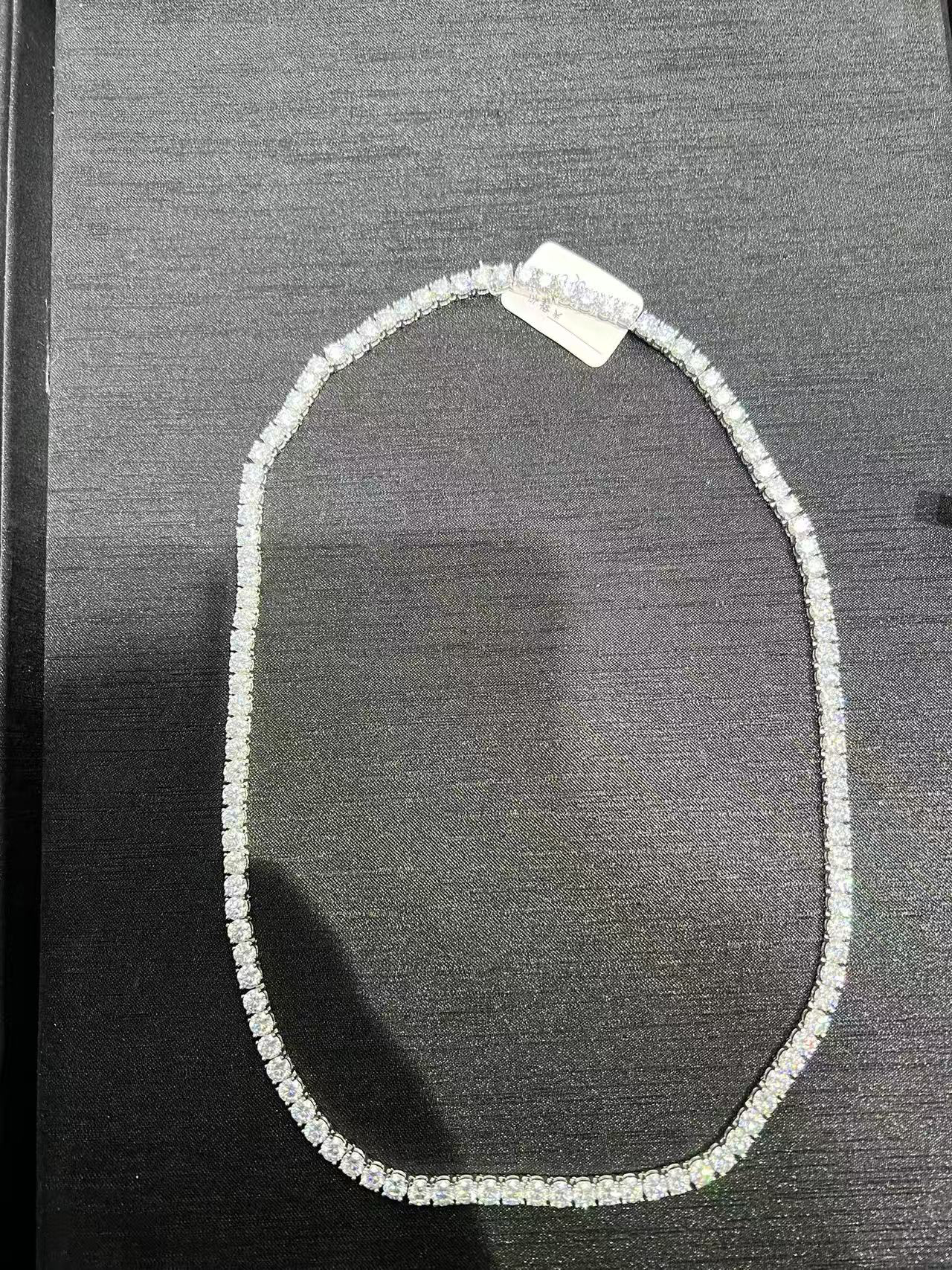 VVS MOISSANITE 925 STERLING SILVER TENNIS CHAIN