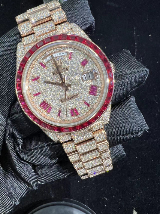 MOISSANITE ROLEX DAY DATE