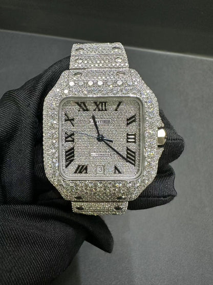 CARTIER MOISSANITE WATCH