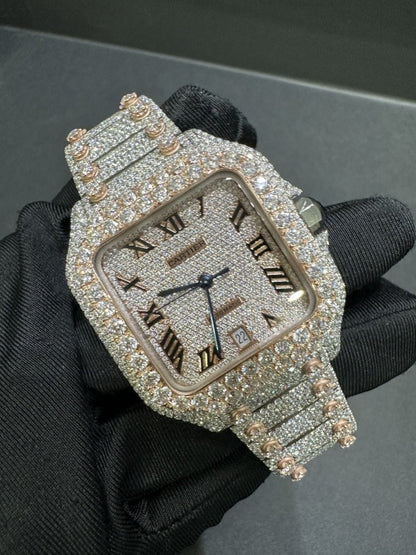 CARTIER MOISSANITE WATCH