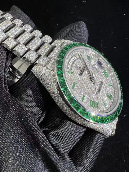 MOISSANITE ROLEX DAY DATE