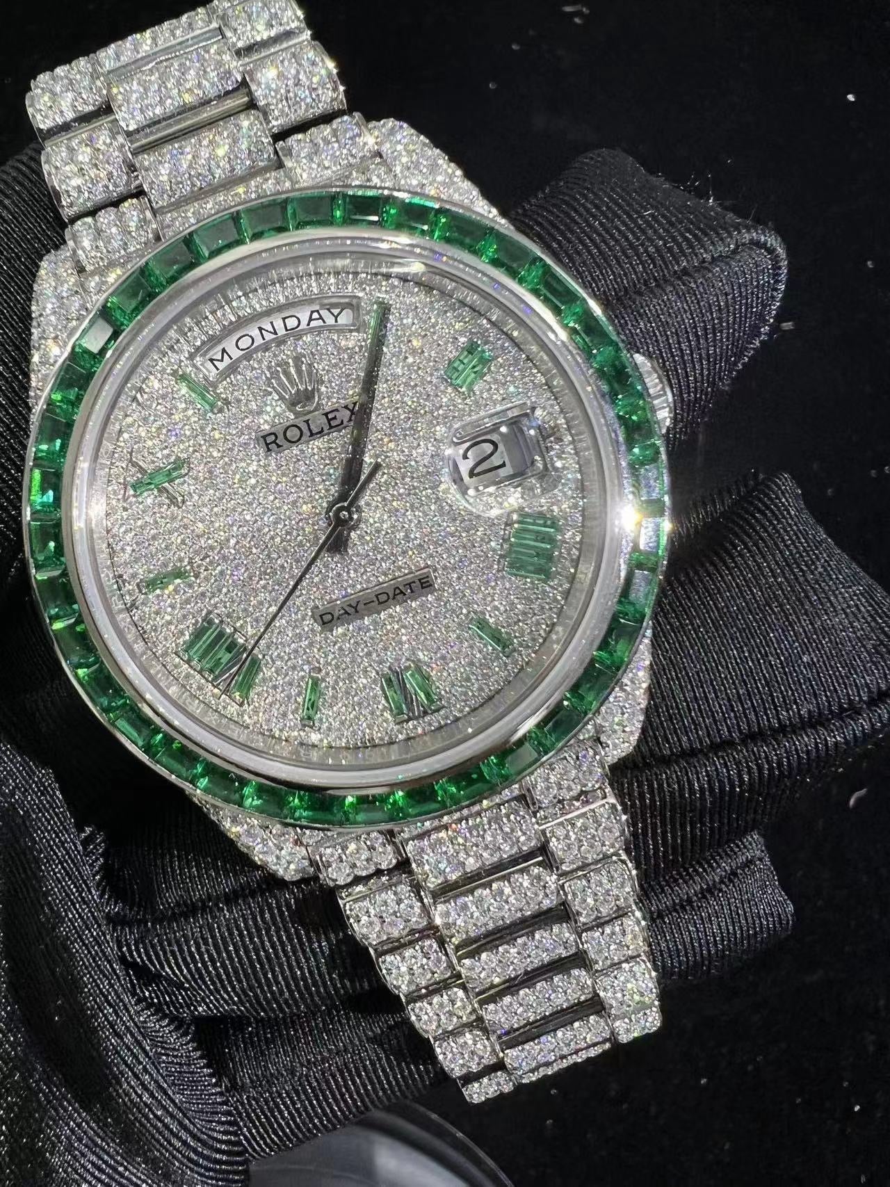 MOISSANITE ROLEX DAY DATE