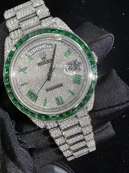 MOISSANITE ROLEX DAY DATE