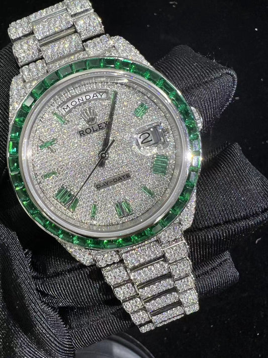 MOISSANITE ROLEX DAY DATE