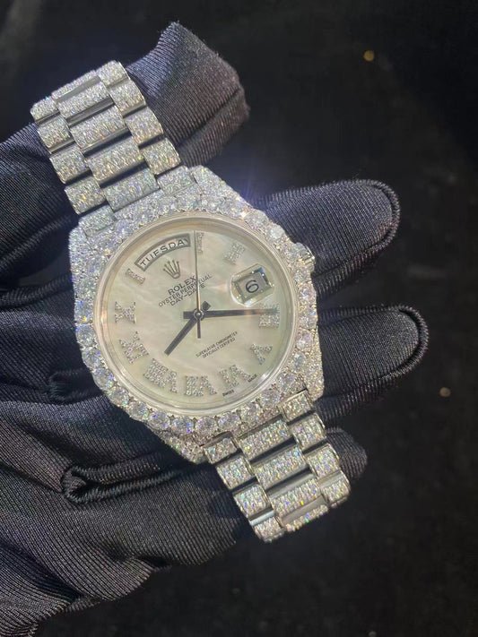 MOISSANITE ROLEX DAY DATE