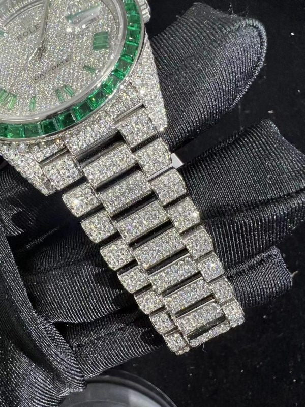 MOISSANITE ROLEX DAY DATE