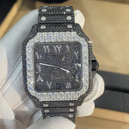 CARTIER MOISSANITE WATCH