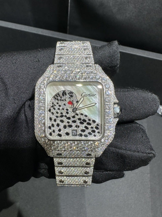 CARTIER MOISSANITE WATCH