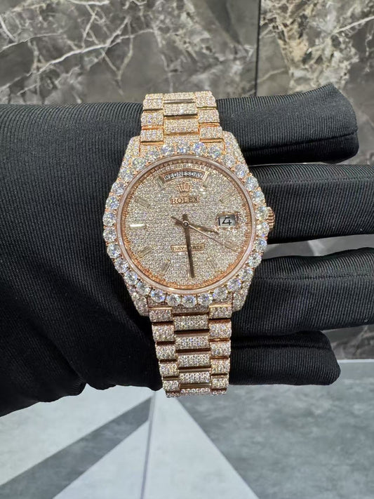 MOISSANITE ROLEX DAY DATE