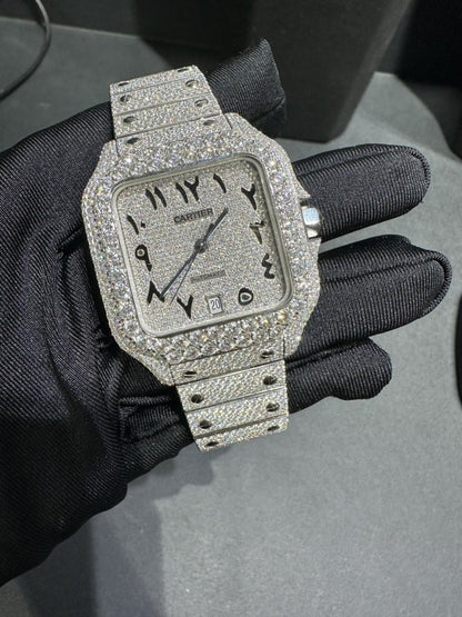 CARTIER MOISSANITE WATCH