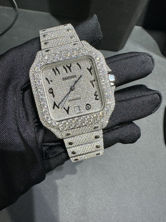 CARTIER MOISSANITE WATCH