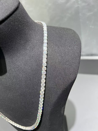 VVS MOISSANITE 925 STERLING SILVER TENNIS CHAIN